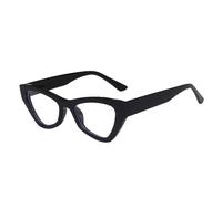 HYYZZC SO&EI Gafas de sol estilo ojo de gato con diseño de leopardo para mujer, estilo retro, transparentes, con montura anti-Blu-Ray, para hombre, con protección UV400, color negro, talla única