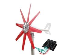 HYZHANHONG 12V,Kit de generador de turbina de energía eólica Vertical portátil de 12000 W, generador de turbina eólica pequeña de 12 V-220 V CA de 12 voltios con Controlador de Carga