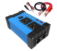 HYZHANHONG 12V TO 110V,Inversor Solar de 500 W de energía móvil portátil, inversor de energía para automóvil DC12V a 220 V CC 12 V a 110 V convertidor de Onda sinusoidal para Acampar RV (Azul)