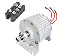 HYZHANHONG 220v, Generador Eléctrico de Baja Velocidad de 12000W, Dínamo Sin Engranajes, Generador de Imán Permanente 12V/24V/48V /220V, Kit de Energía Eólica