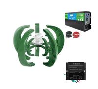 HYZHANHONG 220v, Turbinas eólicas sin Ruido de 12000W, generador eólico, Velocidad de Viento Nominal de 12 m/s, 12V 24V 48V, aspas de Fibra, aerogenerador Horizontal para energía doméstica y Carga