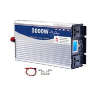 HYZHANHONG 3000W DC 12V/24V/48V/60V/72V Puro SINE Over Cargador DC Entrada CA Salida 110V/220V Convertidor De Inversor De Energía Solar De Baja Frecuencia para El Hogar/Al Aire Libre/RV,24V to 110V