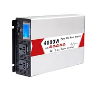 HYZHANHONG 4000W DC 12V-72V Puro Sinus Wave Inverter Charger Split Phase DC Entrada AC Output 110V / 220V Convertidor De Potencia De Coche De Baja Frecuencia Inverter Solar,DC 24v,AC 110V