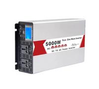 HYZHANHONG 5000W Pure Sine Wave Inverter 12V-72V DC A 110V 220V CAC De CA con 2 Sockets De CA LED Inverter para Automóvil para RV, Camión, Hogar,72V TO 220V