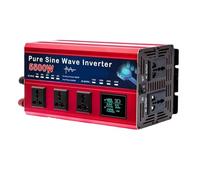 HYZHANHONG 72v to 110v,Inversor De Corriente De 5500 W De Potencia Máxima CC 12 V, 24 V, 48 V, 60 V, 72 V A CA 110 V, 220 V, Inversor De Onda Sinusoidal Pura, con 5 Salidas De CA Y Pantalla LCD