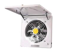HYZHANHONG Blanca,Extractor de Aire de 220 V y 10 Pulgadas con ventilación Potente para Cocina, Ventilador de Ventana de Alta Velocidad, Extractor de Humo de Metal para almacén y Taller de Cocina
