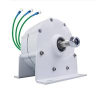 HYZHANHONG Con Base 2200W 12V 24V 48V 220V 3 Fase Alternadores AC Sin Engranajes de Imán Permanente Uso para Turbina Eólica, Agua o Motor Diésel (Blanco),12v