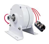 HYZHANHONG Generador de Imán Permanente sin Engranajes de Baja Velocidad 24V 48V 220V 1200W V CA Alternadores para Pequeños Aerogeneradores, Generadores de Pedal (con Base),48v