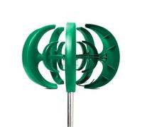 HYZHANHONG Generador de Turbinas Eólicas de Eje Vertical de 20000W Kit de Motor Linterna 12V 24V 48V Turbina de Molino de Viento para Carga de Energía en el Hogar,Verde,220V