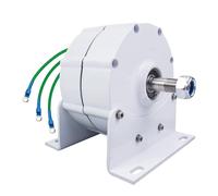 HYZHANHONG Generador eléctrico sin Engranajes PMG de Baja Velocidad 1000W-2000W 12V 24V 48V 220V 3 Fases sin Engranajes Alternador de CA de energía Libre Uso para turbina de Agua y Viento,48V