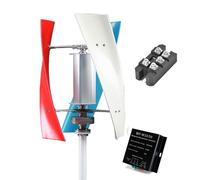 HYZHANHONG Kit de Generador de Turbina Eólica Vertical de 12000W, con Controlador MPPT 220V 12V 24V 48V Generadores de Turbina Eólica sin Ruido para Casa o Granja,48v