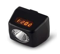 HYZHANHONG Linterna Frontal de Seguridad LED a Prueba de explosiones e Impermeable de 3W con Pantalla Digital para Correr, Acampar, Hacer Senderismo y Pesca Nocturna (Negro)