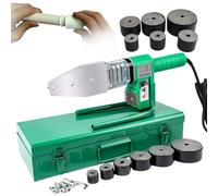 HYZHANHONG Máquina de fusión en Caliente Multifuncional de 220V, Kit de Soldador plástico con Pantalla Digital Que Contiene Cabezales de Soldadura de 6 diámetros para PP, PPR, PE, PPC 1000W.