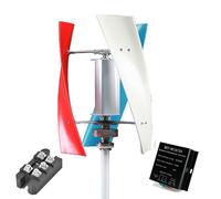HYZHANHONG Molino de Viento de 2000W para Sistema híbrido eólico-Solar, generador eólico de Eje Vertical de 12V 24V 48V 220V con Controlador MPPT, generador de turbina eólica Maglev,48v