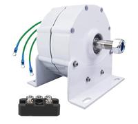 HYZHANHONG Motor generador de imán Permanente sin Engranajes, 9000 W, 12 V-220 V, generador de Bajas RPM con rectificador para generador de turbina eólica y alternador de Bricolaje,12V
