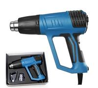 HYZHANHONG Pistola de Calor Industrial 2000W Herramienta de Calentamiento Rápido, 2 Boquillas, Temperatura Ajustable 50℃-630℃ para Manualidades, Tubos Termorretráctiles y Automoción