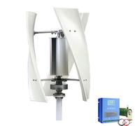 HYZHANHONG Turbina Eólica Vertical de 6000W con Generador Maglev y Controlador 12V 24V 48V, Generador de Energía para Hogar e Industrial (Blanco-220V),24V