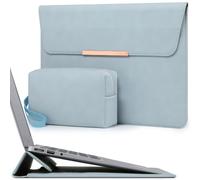 HYZUO 13,3-14 Pulgadas Funda para Portátil con Soporte, Azul Pálido | para MacBook Pro 14 M5-M1 A3426 A3427 2026-2021, MacBook Air/Pro 13,3, 13,8-13,5 Surface Laptop, HP Spectre X360 13/14