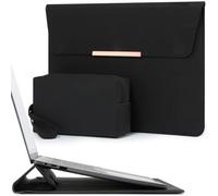 HYZUO 13,3-14 Pulgadas Funda para Portátil con Soporte, Negro | para MacBook Pro 14 M5-M1 A3426 A3427 2026-2021, MacBook Air/Pro 13,3, 13,8-13,5 Surface Laptop, HP Spectre X360 13/14