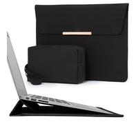 HYZUO 13,3-14 Pulgadas Funda para Portátil con Soporte para MacBook Pro 14 M5/M4/M3/M2/M1 2026-2021, MacBook Air/Pro 13,3, 13,8-13,5 Surface Laptop, HP Spectre X360 13/14, Envy 13, Negro(Sonriente)