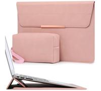 HYZUO 13,3-14 Pulgadas Funda para Portátil con Soporte, Rosa | para MacBook Pro 14 M5-M1 A3426 A3427 2026-2021, MacBook Air/Pro 13,3, 13,8-13,5 Surface Laptop, HP Spectre X360 13/14