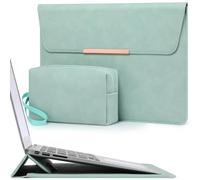 HYZUO 13,3-14 Pulgadas Funda para Portátil con Soporte, Verde Menta | para MacBook Pro 14 M5-M1 A3426 A3427 2026-2021, MacBook Air/Pro 13,3, 13,8-13,5 Surface Laptop, HP Spectre X360 13/14