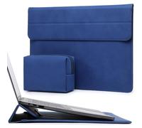 HYZUO 13,3-14 Pulgadas Funda para Portátiles con Soporte para MacBook Pro 14 M5/M4/M3/M2/M1 2026-2021, MacBook Pro/Air 13,3, 13,5" 13,8" Surface Laptop, HP Spectre X360 13/14, Azul Klein