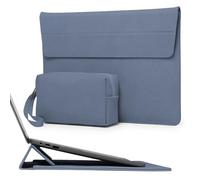 HYZUO 13,3-14 Pulgadas Funda Portátil con Soporte Ajustable para MacBook Pro 14 M5/M4/M3/M2/M1 Pro/MAX 2026-2021, MacBook Air/Pro 13,3, 13,8-13 Surface Laptop, con Bolsa Pequeña, Azul Haze