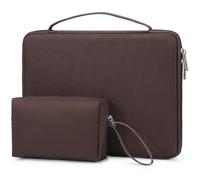 HYZUO 13,3-14 Pulgadas Funda Rígida para Portátil para MacBook Pro 14 M5/M4/M3/M2/M1 A3426 A3427 2026-2021, MacBook Pro/Air 13, DELL Pro 13/14 Premium, XPS 13, Surface Laptop 13,8-13,5, Café Marrón