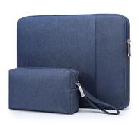 HYZUO 13,3-14 Pulgadas Portátiles Funda Bolsa Set para MacBook Pro 14 M5/M4/M3/M2/M1 Pro/MAX A3426 A3427 2026-2021, MacBook Air 13,3, Surface Book/Laptop 13,5-13,8, 13,3" HP DELL Lenovo, Azul Marino