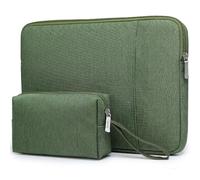 HYZUO 13,3-14 Pulgadas Portátiles Funda Set para MacBook Pro 14 M5/M4/M3/M2/M1, MacBook Air 13,3, 13,5"-13,8" Surface Book/Laptop, Funda para Portátil de 13,3" HP DELL Lenovo ASUS Acer, Verde Hierba