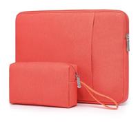 HYZUO 13,3-14 Pulgadas Portátiles Funda Set para MacBook Pro 14 M5/M4/M3/M2/M1, MacBook Air/Pro 13,3, 13,5"-13,8" Surface Book/Laptop, Funda para Portátil de 13,3" HP DELL Lenovo ASUS Acer, Naranja