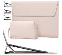 HYZUO 13 Pulgadas Bolsa Funda Portátil con Soporte Ajustable para MacBook Air 13 M5 A3449 M4 M3 M2 M1 2026-2018, 13" MacBook Neo 2026, MacBook Pro 13 M2 M1, Surface Pro, iPad Pro/Air 13, Albaricoque