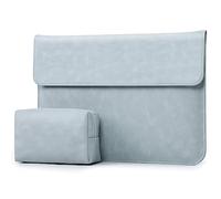 HYZUO 13 Pulgadas Funda para Ordenador Portátil Protectora Maletín de Bolsa para MacBook Air 13,6/13 M4 M3 M2 M1 2025-2018, MacBook Pro 13 M2 M1 2025-2016, XPS13, con Bolsa Pequeña, Azul pálido-H