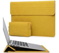 HYZUO 13 Pulgadas Funda para Portátiles con Soporte, Amarillo Oliva | para MacBook Air 13 M5-M1, 2026 13" MacBook Neo, 2026-2016 MacBook Pro 13 M2 M1, iPad Pro/Air 13, Surface Pro 12-3, XPS 13