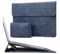 HYZUO 13 Pulgadas Funda para Portátiles con Soporte para 2025-2018 MacBook Air 13 M4 M3 M2 M1 2025-2016 MacBook Pro 13 M2 M1, 13 iPad Pro/Air, Surface Pro 11-9, XPS 13, con Bolsa Pequeña, Azul Marino