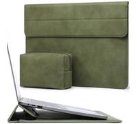 HYZUO 13 Pulgadas Funda para Portátiles con Soporte para 2026-2018 MacBook Air 13 M5 M4 M3 M2 M1, 2026 13" MacBook Neo, 2026-2016 MacBook Pro 13 M2 M1, 13" iPad Pro/Air, Surface Pro 12-3, Verde Oliva