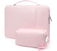 HYZUO 14-15 Pulgadas Funda Bolsa Portátil para MacBook Air 15 M5 M4 M3 M2 2026-2023, MacBook Pro 15, XPS 14/15 Plus, 15" Surface Laptop, 14" 14,4" HP DELL Lenovo ASUS Acer Samsung, Rosa Pálido