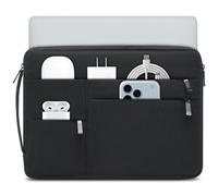 HYZUO 15-16 Pulgadas Funda Ordenador Portátil para MacBook Pro 16 M5/M4/M3/M2/M1 A3428 A3429 2026-2019, 15" Surface Book, Bolsa Protectora para 15" 15,6" Dell HP Lenovo Asus Acer Samsung,Negro Clásico