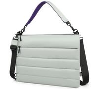 HYZUO 15-16 Pulgadas Funda para Portátil para MacBook Pro 16 M4-M1, MacBook Pro/Air 15, 15" 15,6" DELL/HP/Lenovo/ASUS/Acer/Samsung Notebook, Bolsos Hombro Dobles Mujer Trabajo Diario Mano, Gris