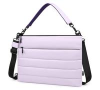 HYZUO 15-16 Pulgadas Funda para Portátil para MacBook Pro 16 M5-M1 A3428 A3429, MacBook Pro/Air 15, 15" 15,6" DELL/HP/Lenovo/ASUS/Samsung, Bolsos Hombro Dobles Mujer Trabajo Diario Mano, Violeta Lila