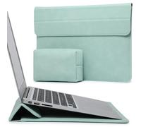 HYZUO 15-16 Pulgadas Funda para Portátiles con Soporte para MacBook Pro 16 M4/M3/M2/M1 Pro/MAX 2024-2019, XPS 15, MacBook Pro 15 2015-2012, Samsung Galaxy Book Flex/Pro 15, Verde Menta