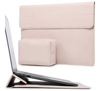 HYZUO 15-16 Pulgadas Funda para Portátiles con Soporte para MacBook Pro 16 M4/M3/M2/M1 Pro/MAX 2024-2019, XPS 15, MacBook Pro 15 2015-2012, Samsung Galaxy Book Flex/Pro 15, Albaricoque