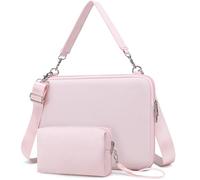 HYZUO 17-17,3 Pulgadas Funda Rígida para Portátil Bolso de Mano,Rosa Pálido | para HP Envy/OMEN 17, LenovoThinkPad P16, ASUS ZenBook Pro/VivoBook Pro 17, Dell Alienware M17, LG gram 17, Razer Blade 17