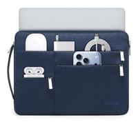 HYZUO 17-17,3 Pulgadas Maletín Funda Bolsa para Portátil, Azul Marino | para 17" 17,3" HP/Dell/Lenovo/ASUS/Acer/LG/MSI Gaming Laptop/Razer Blade 17/18, Funda Protectora Cuaderno para Hombre Mujer