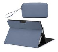 HYZUO Funda Protectora para Surface Pro 11 2024, Surface Pro 10 2024, Surface Pro 9 2022, con Soporte para Lápiz Óptico, Compatible con el Teclado Type Cover, con Bolsa Accesorios, Azul Haze