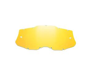 HZ Capa Seecle SE-41S273-HZ-Lente de Repuesto de Oro Espejo Compatible para Gafas/máscara 100% RACECRAFT 2 / STRATA 2 / ACCURI 2 / Mercury 2, Adultos Unisex, Transparente, Talla única
