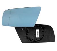 HZ-DESIGN Cristal de Retrovisor para Retrovisor Exterior Cristal Izquierda Calentado Azul Apto para Compatible Con E60 E61 E63 E64