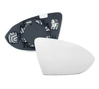HZ-DESIGN Cristal Espejo Retrovisor para Espejo Exterior Sobre Placa de Apoyo Derecho Lado Copiloto Compatible Con Golf 7 Y Variante