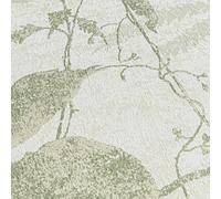 HZ62047-Horizon Árbol Hoja Crema Verde Metálico Galerie Papel Tapiz